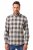 JP1880 Checked Flannel Shirt Long Sleeve Dark Dusty Pink - Kauluspaidat - Miesten isot kauluspaidat 2XL – 8XL