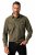 JP1880 Denim Shirt Long Sleeve Olive Green - Kauluspaidat - Miesten isot kauluspaidat 2XL – 8XL