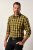JP1880 Checked Shirt Long Sleeve Kent Collar Curry - Kauluspaidat - Miesten isot kauluspaidat 2XL – 8XL