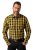 JP1880 Checked Shirt Long Sleeve Kent Collar Curry - Kauluspaidat - Miesten isot kauluspaidat 2XL – 8XL
