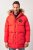JP1880 Parka Quilted Faux Fur Hood Red - Takit - Miesten Takit, isot koot – 2XL – 12XL