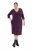 Ulla Popken 841952 Collegemekko 3/4-hihoilla Luumu - Midimekot - Midimekot isoissa ko'oissa