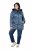 Ulla Popken 842013 Tikkitakki Denimsininen - Takit - Naisten takit plus-koossa