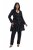 Ulla Popken 842028 Peplum-bleiseri laskoksilla Musta - Naisten bleiserit isot koot - Bleiserit naisille plus-koossa