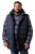 Men+ 433 Tikattu liivi hupulla Tummansininen - Takit - Miesten Takit, isot koot – 2XL – 12XL