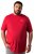 Men+ 500 T-paita Indigo Blue Denim Tummanpunainen - T-paidat - Isot T-paidat 2XL – 14XL