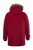 Men+ 619 Ulkoiluparka tekoturkishupulla Viininpunainen - Takit - Miesten Takit, isot koot – 2XL – 12XL