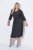 Ulla Popken 843595 Kietaisumekko 3/4-hihoilla Harmaa melange - Midimekot - Midimekot isoissa ko'oissa