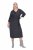 Ulla Popken 843595 Kietaisumekko 3/4-hihoilla Harmaa melange - Midimekot - Midimekot isoissa ko'oissa