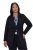Ulla Popken 844842 Jerseybleiseri Musta - Naisten bleiserit isot koot - Bleiserit naisille plus-koossa