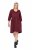 Ulla Popken 844945 A-linjainen jerseymekko V-aukolla Luumu - Trikoomekot - 