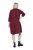 Ulla Popken 844945 A-linjainen jerseymekko V-aukolla Luumu - Trikoomekot - 
