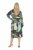 Ulla Popken 845122 Kuviollinen midimekko taskuilla Turkoosi - Midimekot - Midimekot isoissa ko'oissa