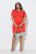 Ulla Popken 845150 Lyhythihainen bodycon-mekko Punainen - Naisten mekot isot koot - Mekot kaikille koille