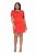 Ulla Popken 845150 Lyhythihainen bodycon-mekko Punainen - Naisten mekot isot koot - Mekot kaikille koille