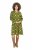 Ulla Popken 845190 Kukkakuvioinen jerseymekko Turkoosi - Trikoomekot - 