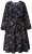 Ulla Popken 845287 Kuviollinen midimekko Musta - Midimekot - Midimekot isoissa ko'oissa