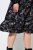 Ulla Popken 845287 Kuviollinen midimekko Musta - Midimekot - Midimekot isoissa ko'oissa