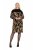 Ulla Popken 845378 Eläinkuvioinen neulemekko Beige - Iltapuvut - Juhlamekot plus-koossa