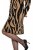 Ulla Popken 845378 Eläinkuvioinen neulemekko Beige - Iltapuvut - Juhlamekot plus-koossa