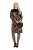 Ulla Popken 845378 Eläinkuvioinen neulemekko Beige - Iltapuvut - Juhlamekot plus-koossa