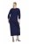Ulla Popken 845705 Jerseymekko Tummansininen - Midimekot - Midimekot isoissa ko'oissa