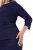 Ulla Popken 845705 Jerseymekko Tummansininen - Midimekot - Midimekot isoissa ko'oissa