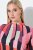 Ulla Popken 845794 Kuviollinen jerseymekko Roosa - Naisten mekot isot koot - Mekot kaikille koille