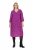 Ulla Popken 845825 Kukkakuvioinen midimekko V-aukolla Liila - Midimekot - Midimekot isoissa ko'oissa