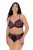 Ulla Popken 845885 Kukkakuvioiset alushousut pitsillä Roosa - Alushousut - 