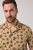 JP1880 Boxy Cuba Short Sleeve Shirt Camel - Kauluspaidat - Miesten isot kauluspaidat 2XL – 8XL