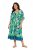 Ulla Popken 846493 Kuviollinen mekko Petrooli - Kaftaanit - 