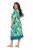 Ulla Popken 846493 Kuviollinen mekko Petrooli - Kaftaanit - 