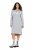 Ulla Popken 846886 Collegemekko hupulla Harmaa melange - Collegemekot - 