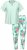 Ulla Popken 846971 Kuviollinen pyjama Vaaleanvihreä - Pyjama/Loungewear - 