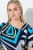 Ulla Popken 847324 Kuviollinen midimekko Tummansininen - Midimekot - Midimekot isoissa ko'oissa