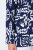 Ulla Popken 847586 Kukkakuvioinen jacquard-bleiseri Tummansininen - Naisten bleiserit isot koot - Bleiserit naisille plus-koossa