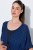 Ulla Popken 847654 Kuviollinen mekko Tummansininen - Kaftaanit - 