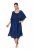 Ulla Popken 847654 Kuviollinen mekko Tummansininen - Kaftaanit - 
