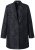 Ulla Popken 848099 Kukallinen jacquard-bleiseri piilonappilistalla Musta - Naisten bleiserit isot koot - Bleiserit naisille plus-koossa