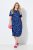 Ulla Popken 848162 Kuviollinen midimekko Tummansininen - Midimekot - Midimekot isoissa ko'oissa
