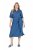 Ulla Popken 848491 Paitamekko Denimsininen - Midimekot - Midimekot isoissa ko'oissa