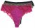 Ulla Popken 848522 String-alushousut pitsillä 3 kpl Tummanlila - Alushousut - 