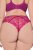 Ulla Popken 848522 String-alushousut pitsillä 3 kpl Tummanlila - Alushousut - 
