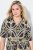 Ulla Popken 848789 Kuviollinen midimekko taskuilla Tummansininen - Midimekot - Midimekot isoissa ko'oissa