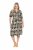 Ulla Popken 848789 Kuviollinen midimekko taskuilla Tummansininen - Midimekot - Midimekot isoissa ko'oissa