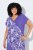 Ulla Popken 849033 Kuviollinen sifonkimekko Liila - Naisten mekot isot koot - Mekot kaikille koille