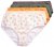 Ulla Popken 849098 Kukkakuvioiset alushousut 6 kpl Oranssi - Alushousut - 