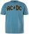 JP1880 849790 AC/DC Classic Logo T-paita Turkoosinsininen - Bändi T-paidat - Bänditbaidat isoissa koissa