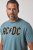 JP1880 849790 AC/DC Classic Logo T-paita Turkoosinsininen - Bändi T-paidat - Bänditbaidat isoissa koissa